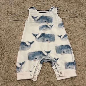 • SOLD •  Sleeveless Whale Romper